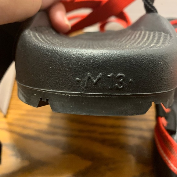 Vibrant Red Chaco Z/2 Unaweep mens Sandals size 13 sports hiking trails running - Picture 4 of 13